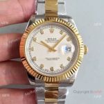 AAA Grade Rolex Datejust II 2-Tone White Diamond - Replica Watches